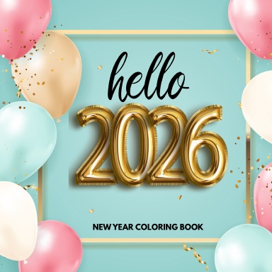 NEW YEAR 2026 COLORING BOOK