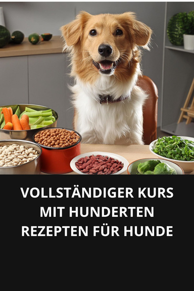 VOLLSTÄNDIGER KURS MIT HUNDERTEN REZEPTEN FÜR HUNDE