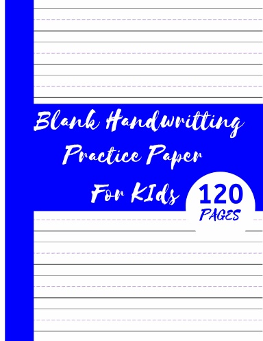 Blank Handwriting Paper For Kids