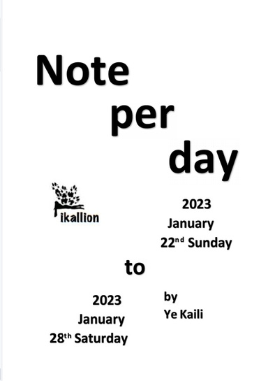 Note per day 202301 22-28