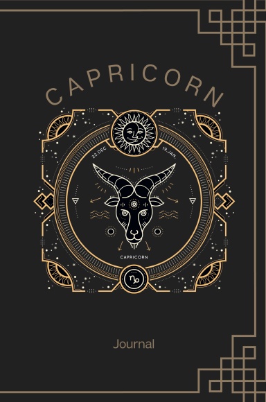 Scared Geometry Vintage Capricorn Zodiac Bullet Journal