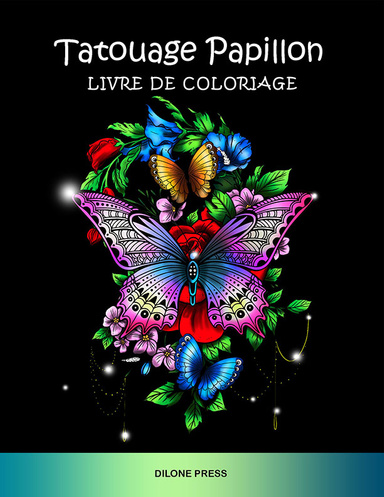 Tatouage Papillon Livre de Coloriage