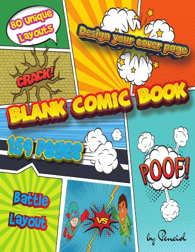 Blank comic book